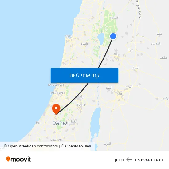 מפת רמת מגשימים לורדון