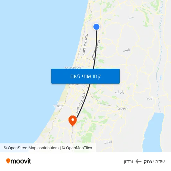 מפת שדה יצחק לורדון