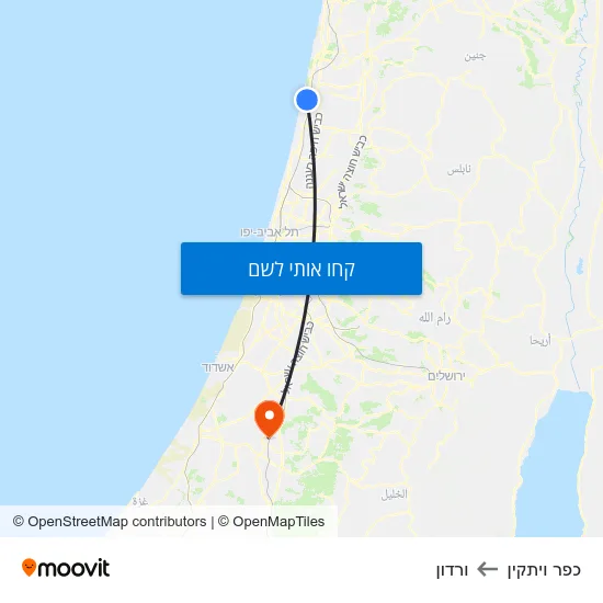 מפת כפר ויתקין לורדון