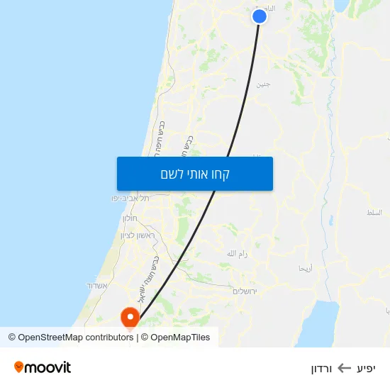 מפת יפיע לורדון