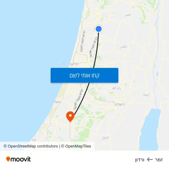 מפת זמר לורדון