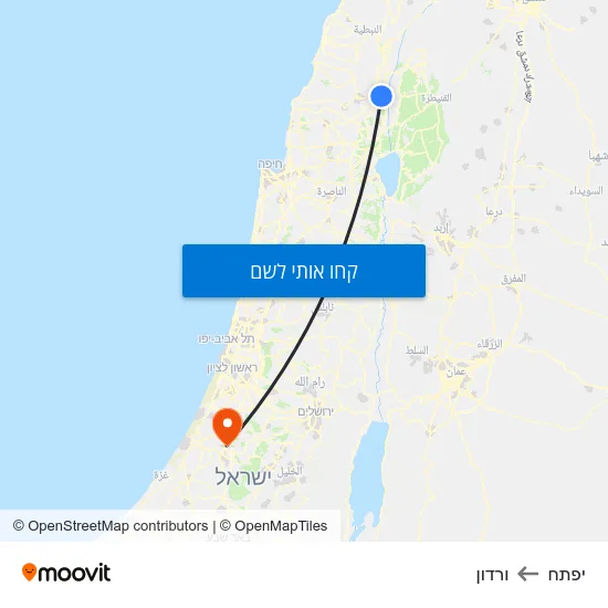 מפת יפתח לורדון