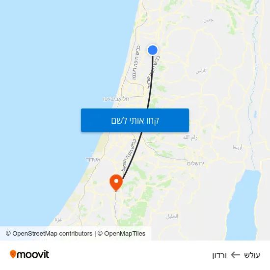 מפת עולש לורדון