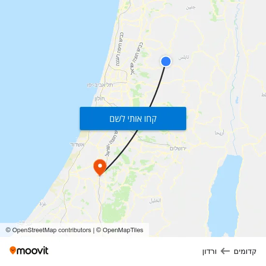 מפת קדומים לורדון