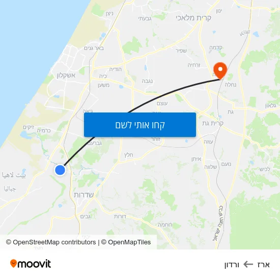 מפת ארז לורדון