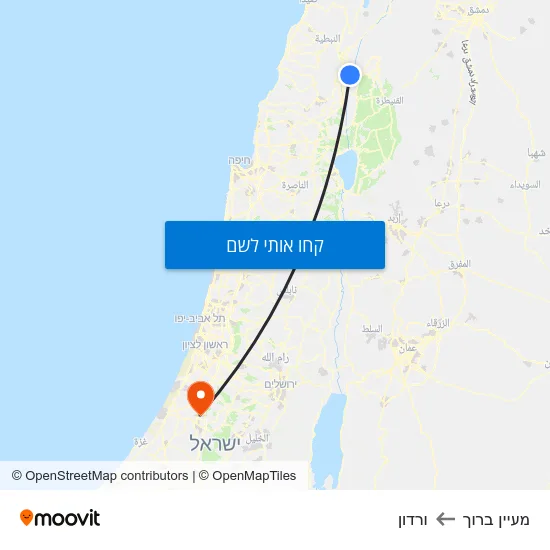 מפת מעיין ברוך לורדון