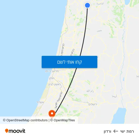מפת רמת ישי לורדון