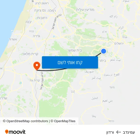 מפת עמינדב לורדון