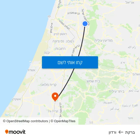מפת ברקת לורדון