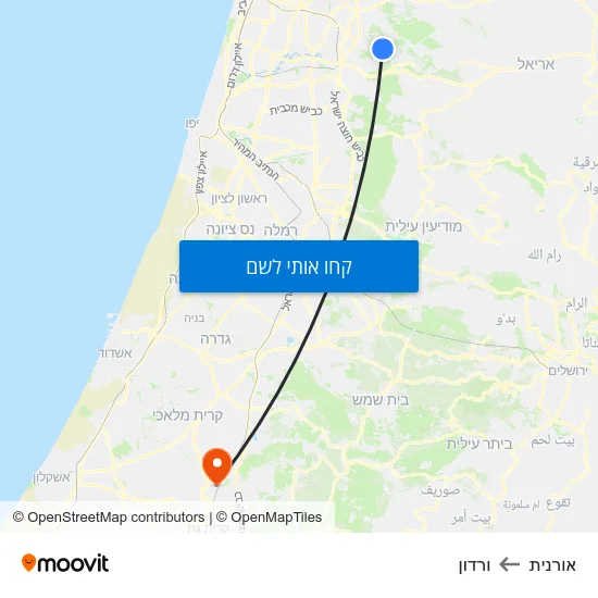 מפת אורנית לורדון
