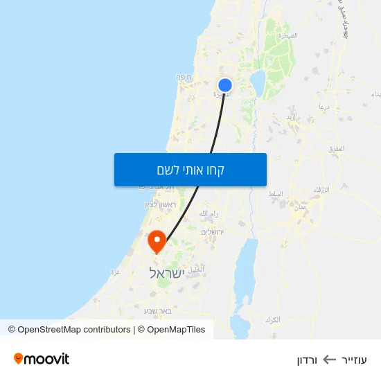 מפת עוזייר לורדון