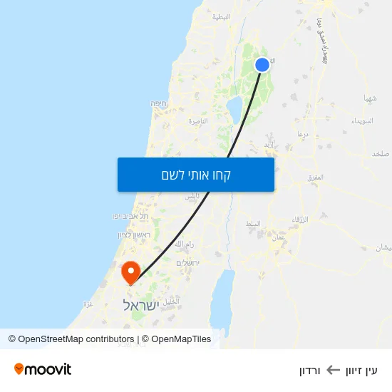 מפת עין זיוון לורדון