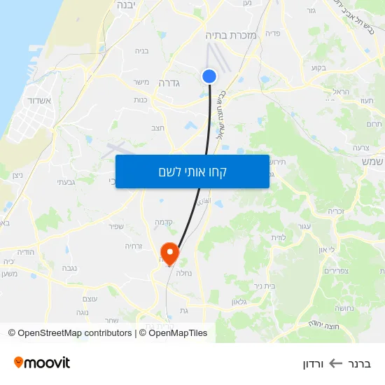 מפת ברנר לורדון