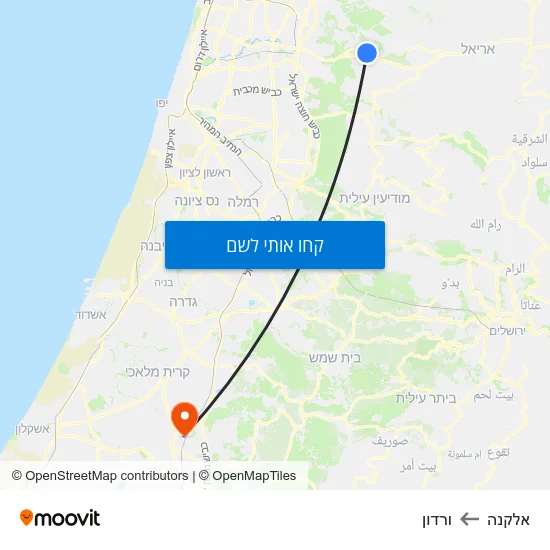 מפת אלקנה לורדון
