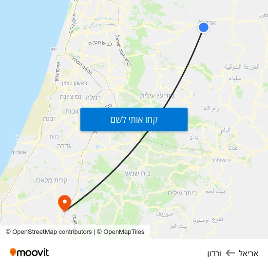 מפת אריאל לורדון