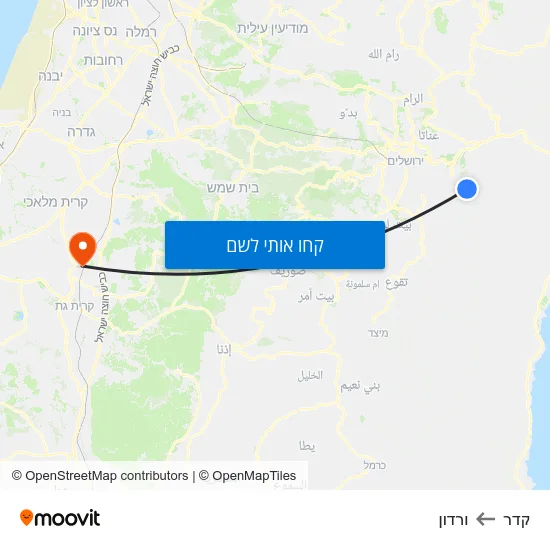 מפת קדר לורדון