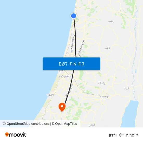 מפת קיסריה לורדון