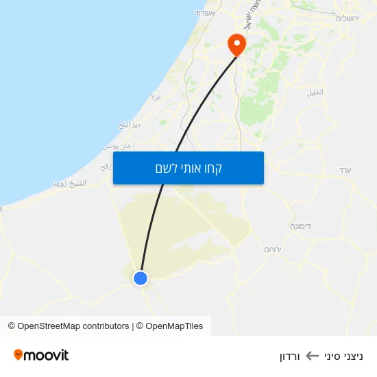 מפת ניצני סיני לורדון