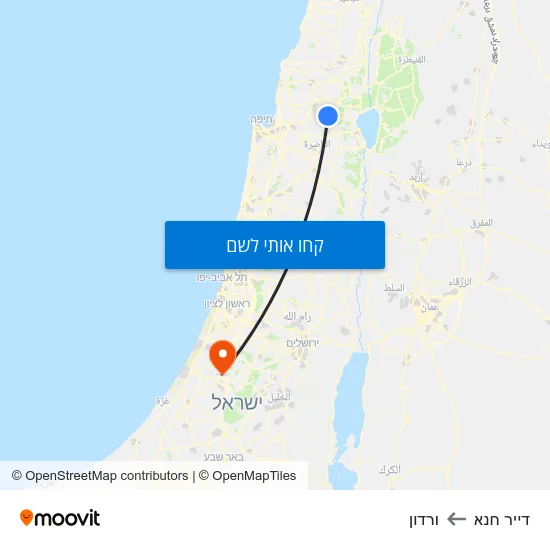 מפת דייר חנא לורדון