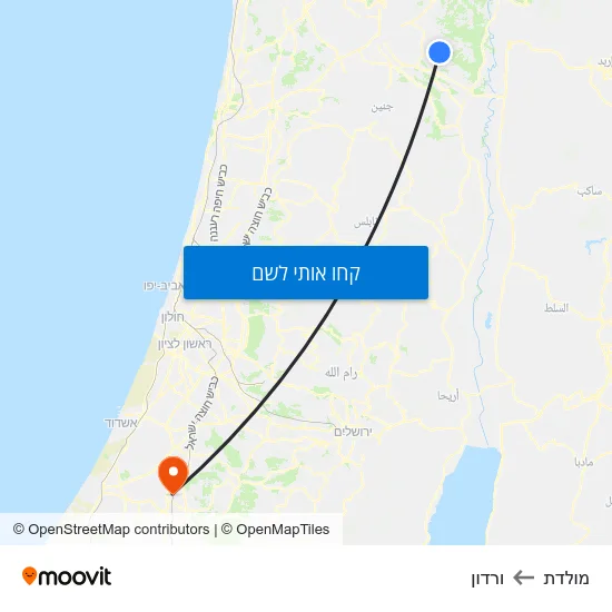 מפת מולדת לורדון