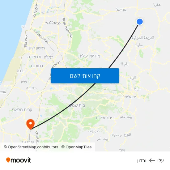 מפת עלי לורדון