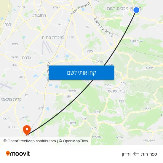 מפת כפר רות לורדון