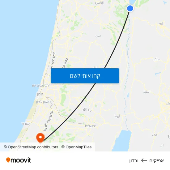 מפת אפיקים לורדון