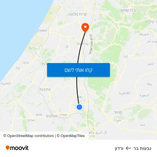 מפת גבעות בר לורדון