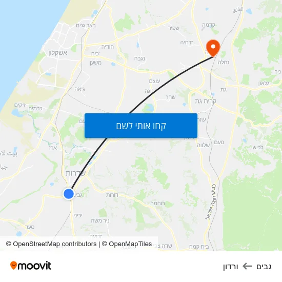 מפת גבים לורדון