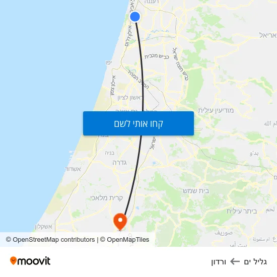מפת גליל ים לורדון