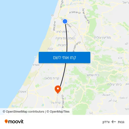 מפת גנות לורדון