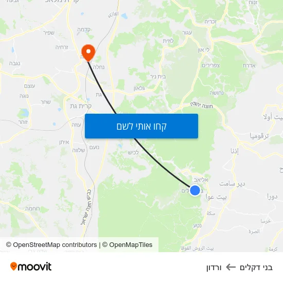 מפת בני דקלים לורדון