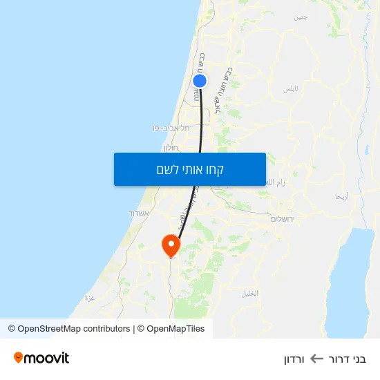 מפת בני דרור לורדון