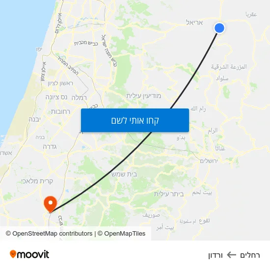 מפת רחלים לורדון