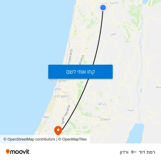 מפת רמת דוד לורדון