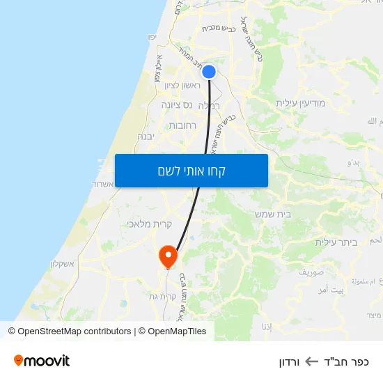 מפת כפר חב"ד לורדון