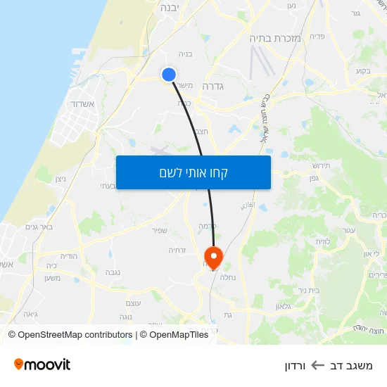 מפת משגב דב לורדון