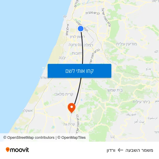 מפת משמר השבעה לורדון