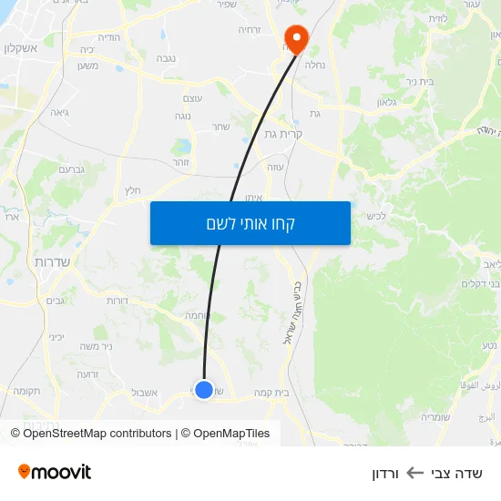 מפת שדה צבי לורדון