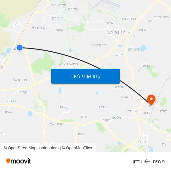 מפת ניצנים לורדון