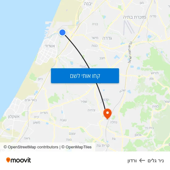 מפת ניר גלים לורדון