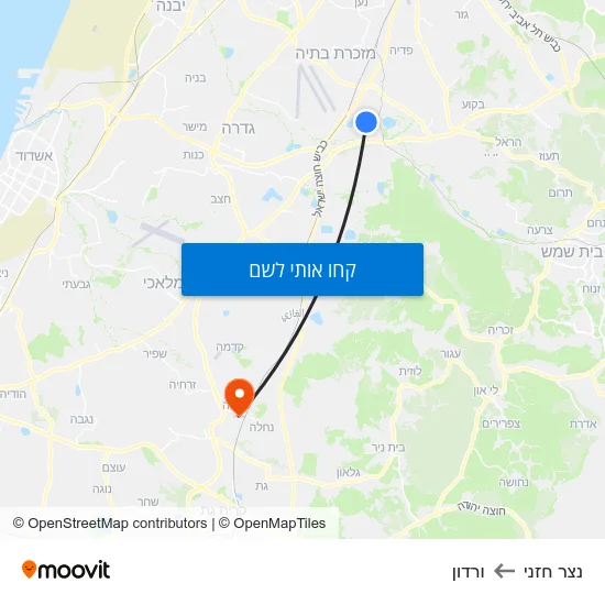 מפת נצר חזני לורדון