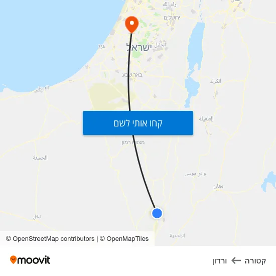 מפת קטורה לורדון