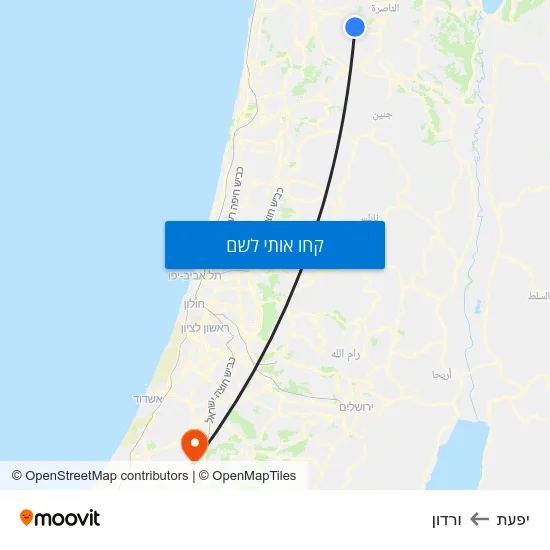 מפת יפעת לורדון