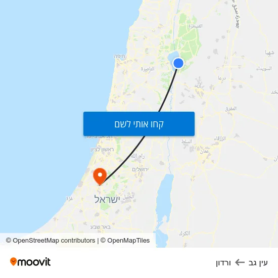 מפת עין גב לורדון