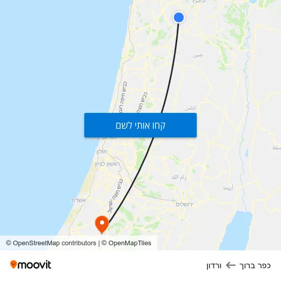 מפת כפר ברוך לורדון