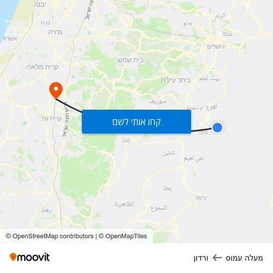 מפת מעלה עמוס לורדון