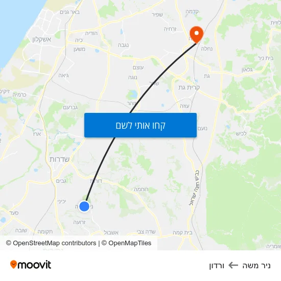 מפת ניר משה לורדון
