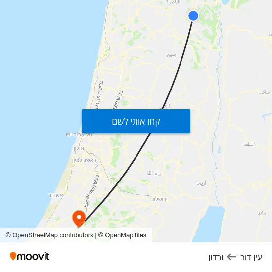 מפת עין דור לורדון