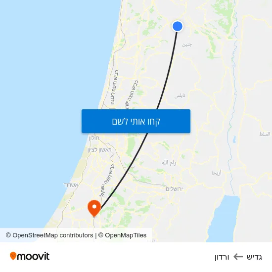 מפת גדיש לורדון